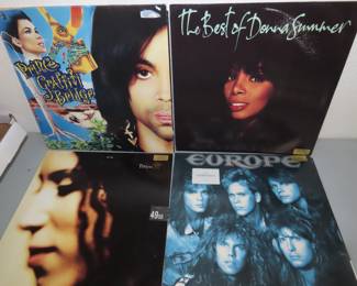 Prince and Donna Summer LPs.