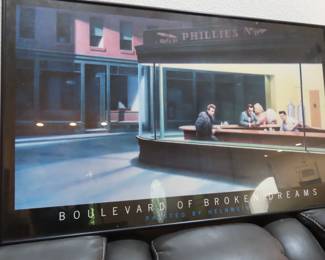 Boulavard of Broken Dreams framed poster.