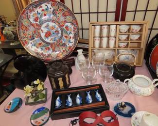 Decorative Asian pieces.