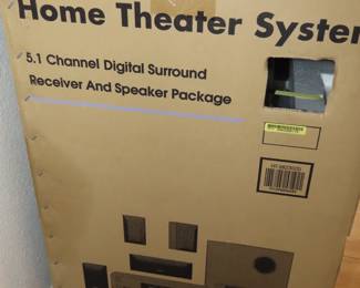 Boxed Onkyo home theater system.