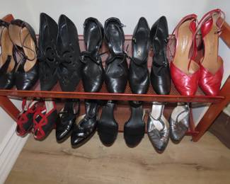 Heels and dance shoes.