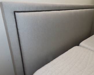 New upholstered kingsize  headboard.