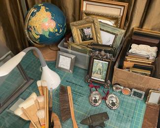 Picture frames
Drafting table & supplies