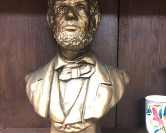 Nice larger Lincoln Chalkware Bust