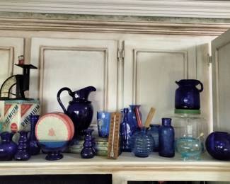 Many Pieces of Blue Glass, Cracker Tin