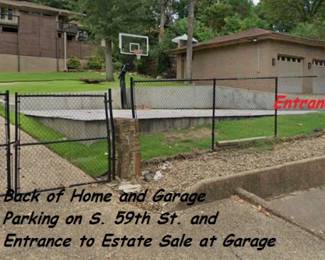 back of home garage entrance