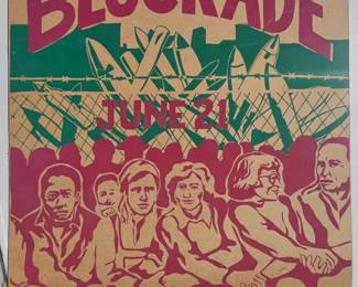 Rare early 80s Blockade Livermore serigraph poster.this is the only example I have ever seen.