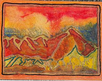 Clifford Kluge oil on board. There are many examples of Clifford's work at the sale.