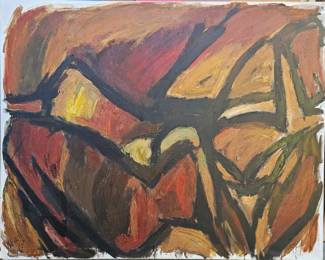 Eric Fiazi very large abstract oil.