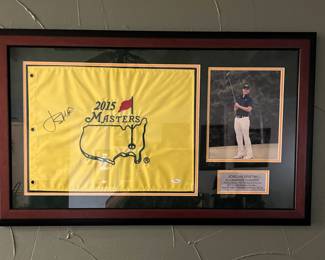 Autographed by 2015 Masters Tournament Champion, Jordan Spieth.