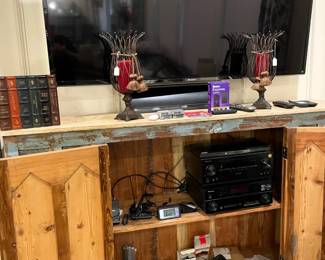 Large tv and associated electronics