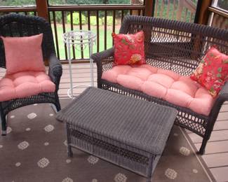 Outdoor furniture with cushions