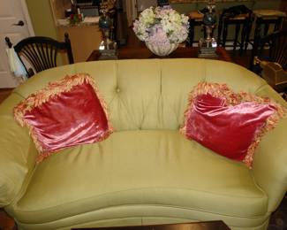 Pair of upholstered love seats