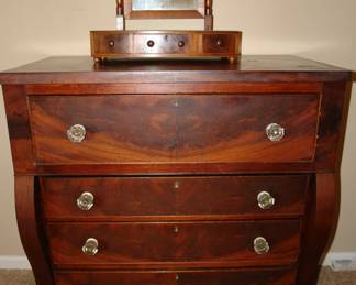 Antique dresser and English shaving mirror