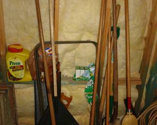racks, shovels, etc