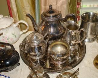 Silver-plate coffee service
