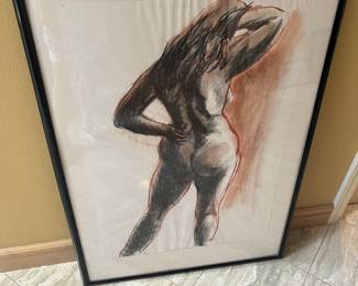 $180 Original nude by UW art professor.