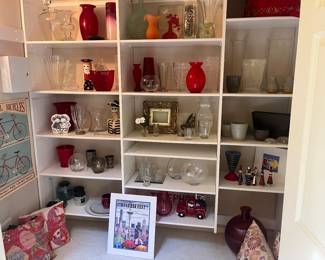 Vases and home decor available for in-person shopping Friday and Saturday.