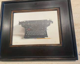 $260 "Underwood" Signed and numbered (#41/250) piece by Christopher Stott. 18"w X 15"h. (framed)