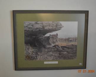 Bobcat Art- vintage 