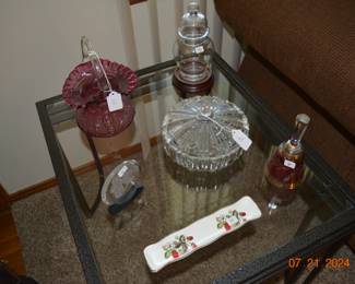 Fenton, Cranberry, Crystal, glassware