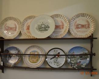 Antique plate rack - collector plates