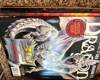 Vintage Dungeons and Dragons Books and Magazines. Early 1990’s and Early 2000’s. 