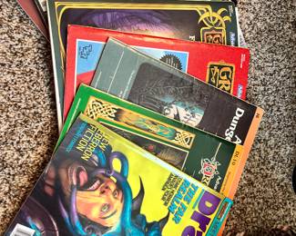 Vintage Dungeons and Dragons Books and Magazines. Early 1990’s and Early 2000’s. 