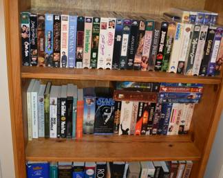 Books, DVDs, VCR tapes