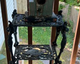 wrought iron plant stand