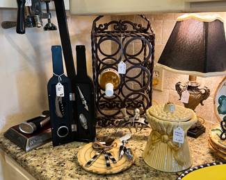 tabletop wine rack, bar accessories