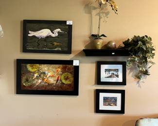 Shorebird art, KOI canvas art