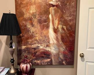 Lady canvas art