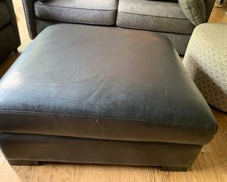 leather ottoman