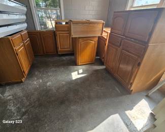 Oak cabinets galore