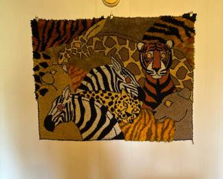 1970 MCM Jungle Animal Textile