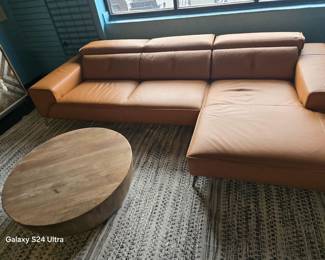 Zuri Contemporary Orange Faj Sectional / 2 pieces 