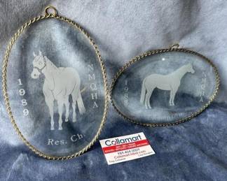 Vintage Quartehorse Awards Glass Horse 