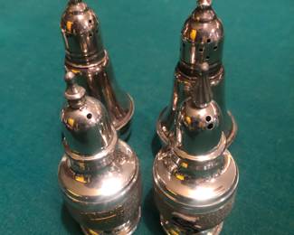 Sterling salt and pepper shakers