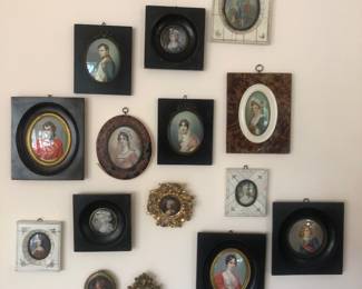 Antique portrait miniatures