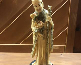 Carved Chinese statue