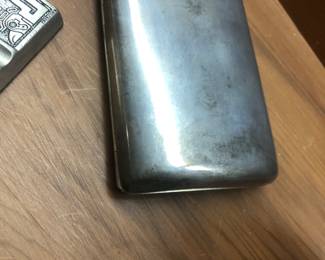 Antique English sterling cigar or cigarette case