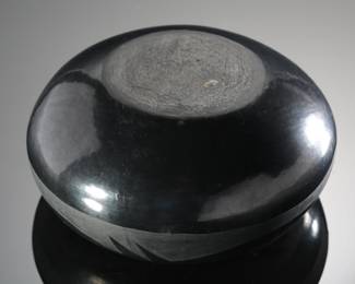 San Ildefonso Avanyu Serpent Pot Native American Pottery Florence Blackware
