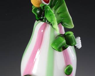 Vintage Murano Studio Art Glass Clown 
