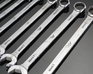 9pc MAC Tool 12-Point Combination Wrench Set Metric Partial Set
