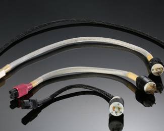 Lot of 4 vintage Audiophile Grade IEC Power Cords Cables 
