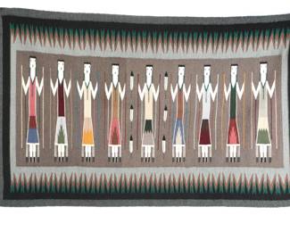 Navajo Yei Rug Sharon Chischilly Native American Art 
