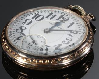 1927 Hamilton 992 Model 2 Pocket Watch 10k GF 21 Jewel 16s BOC Montgomery Dial Railroad Grade 
