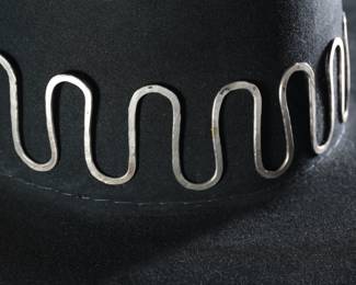 Biltmore Silver Bucket Cowboy Hat & Custom Silver Hat Band  
