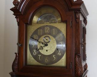 Colonial 9 Tube Grandfather Clock Tall Case Clock German UW03082 Urgos Clock Movement
